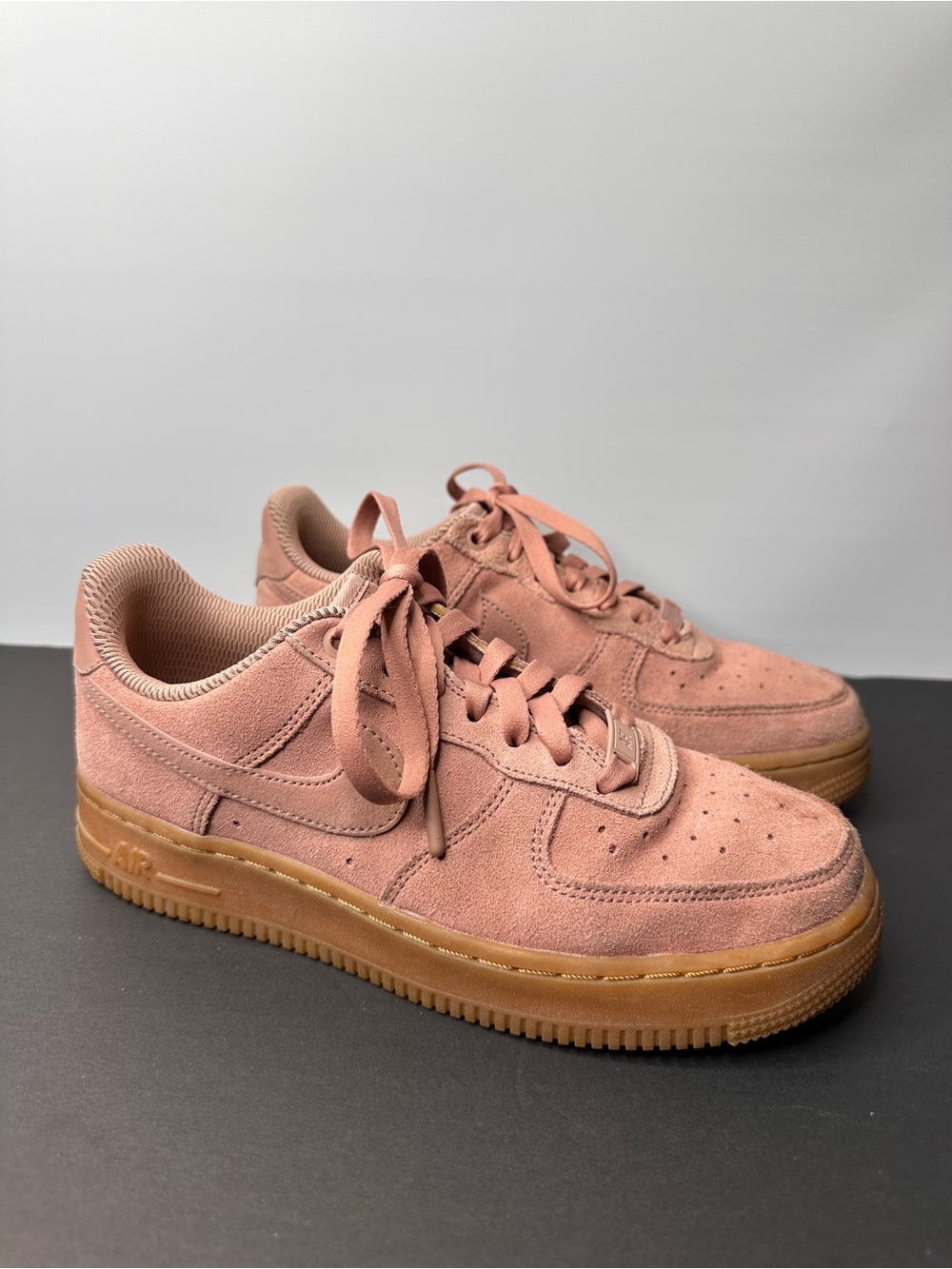 Nike Air Force 1 Suede 07 Partical Pink Gum Very Rare Size 7